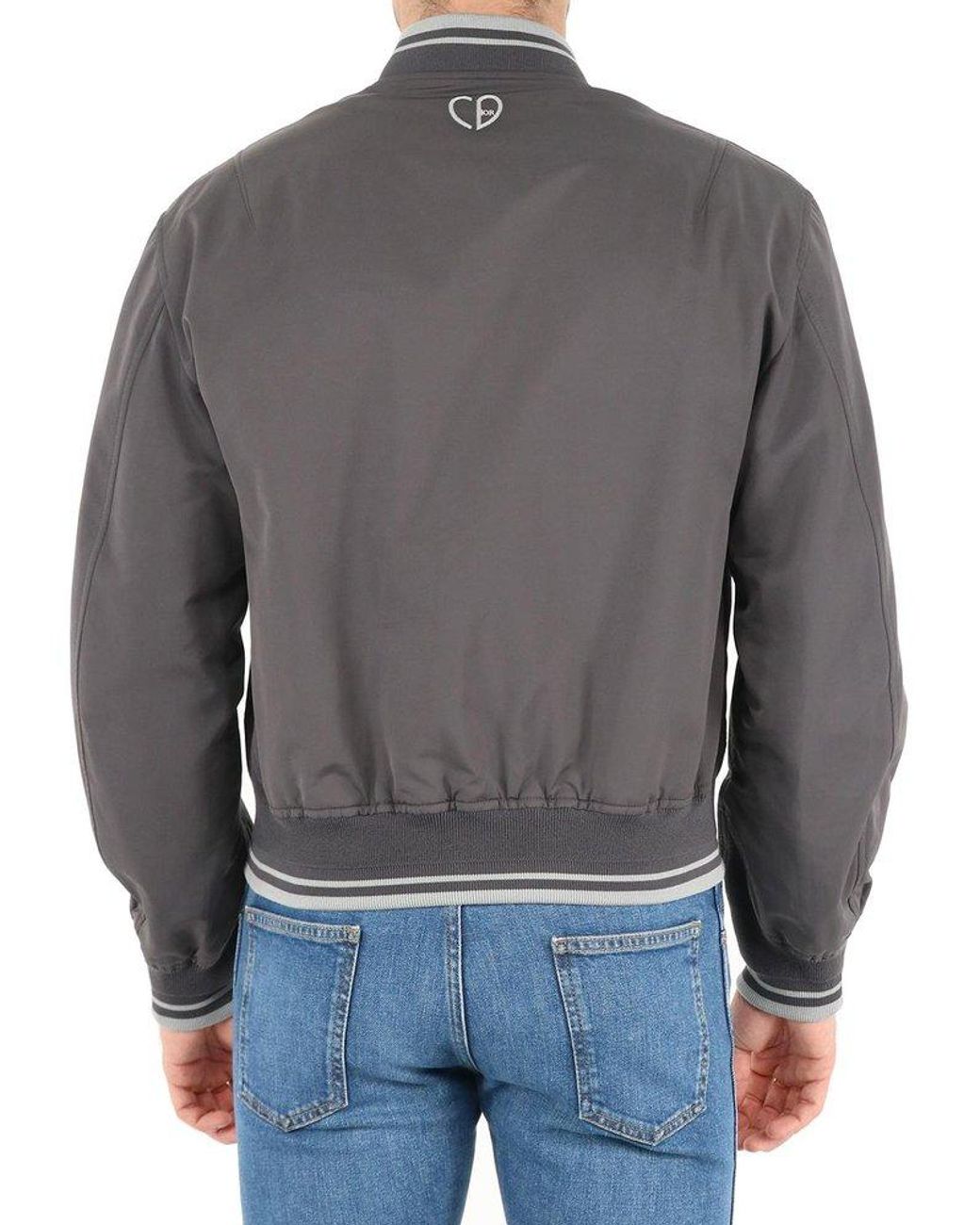 Dior Christian Dior Atelier Teddy Jacket in Gray for Men | Lyst