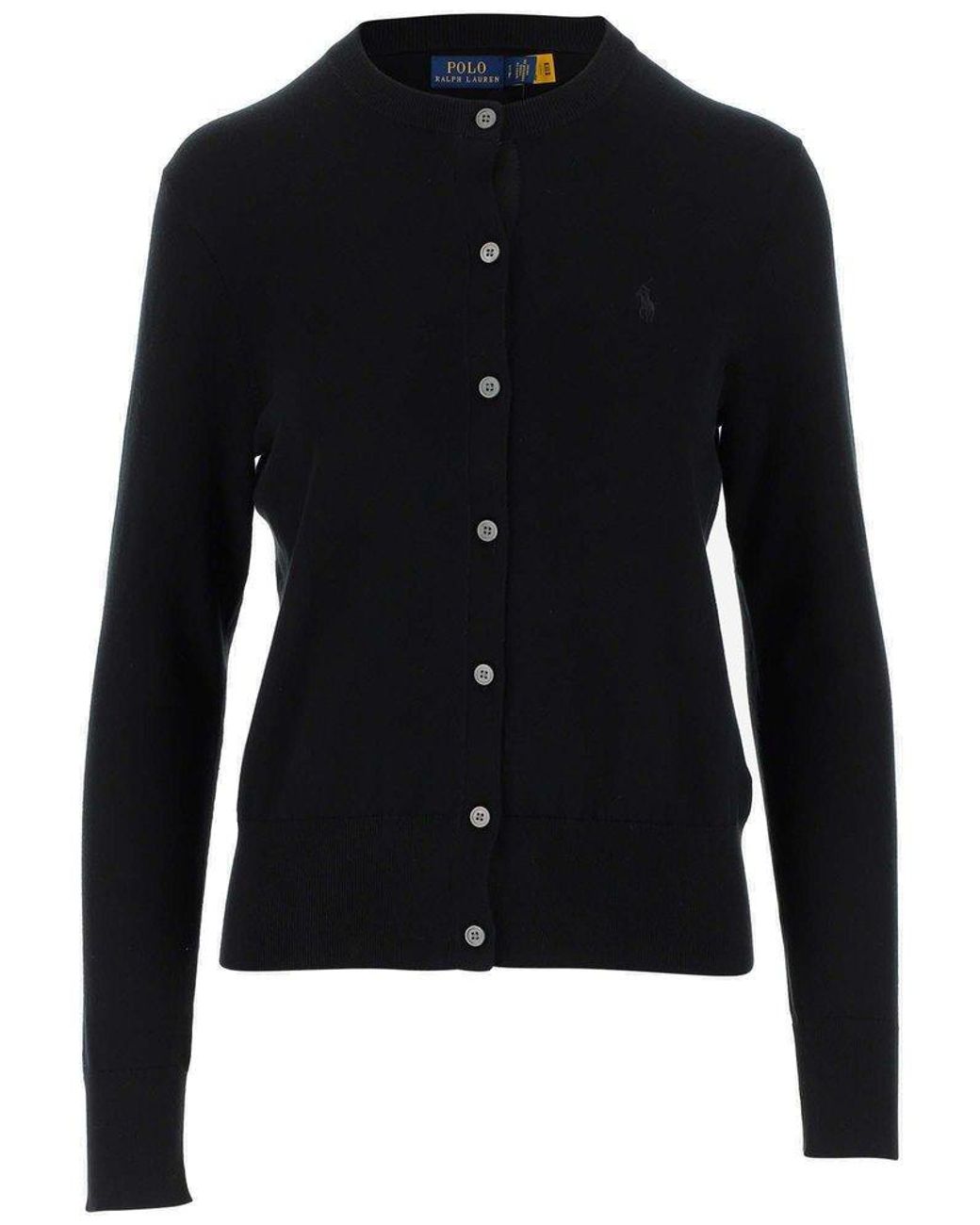 Polo Ralph Lauren Synthetic Cardigan In Cotone in Nero (Blue) | Lyst Canada