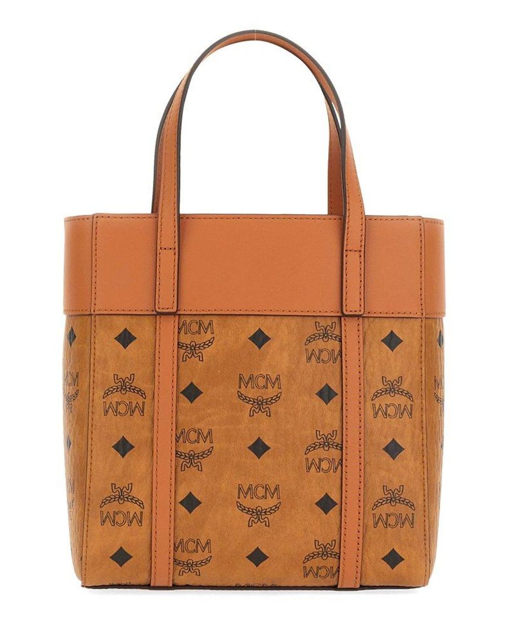 MCM Borsa Shopper Mini in Brown Lyst UK