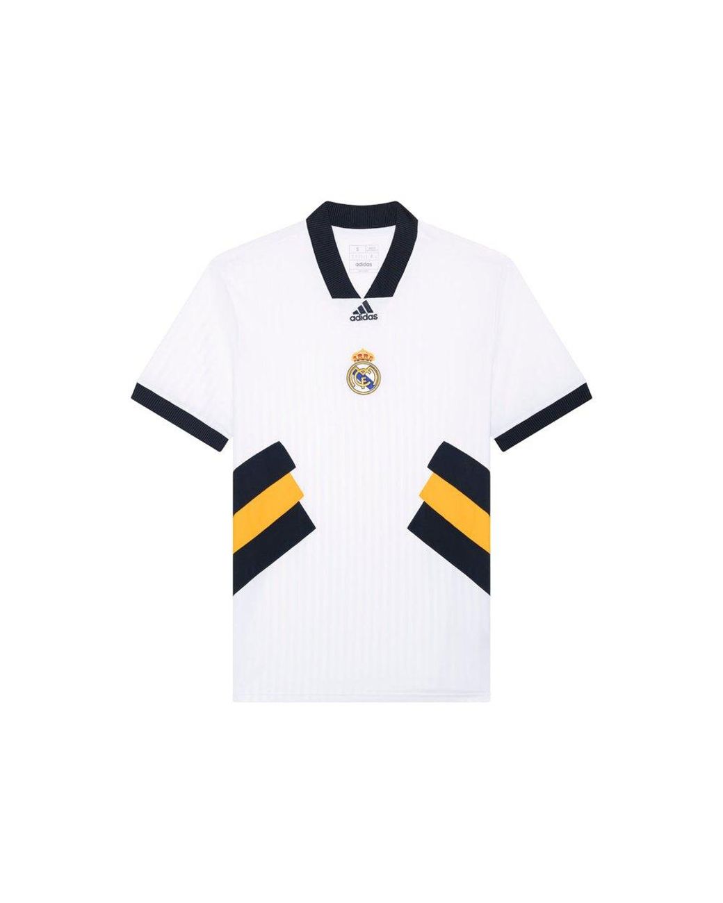 adidas Real Madrid Icon Jersey in White for Men | Lyst