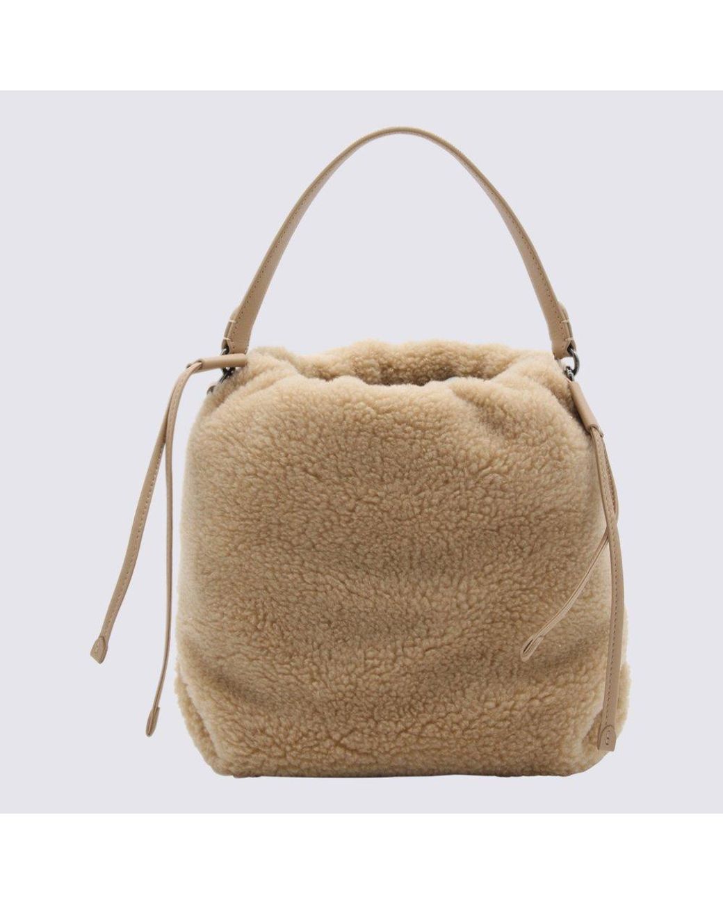 Brunello Cucinelli Drawstring-fastened Suede Bucket Bag