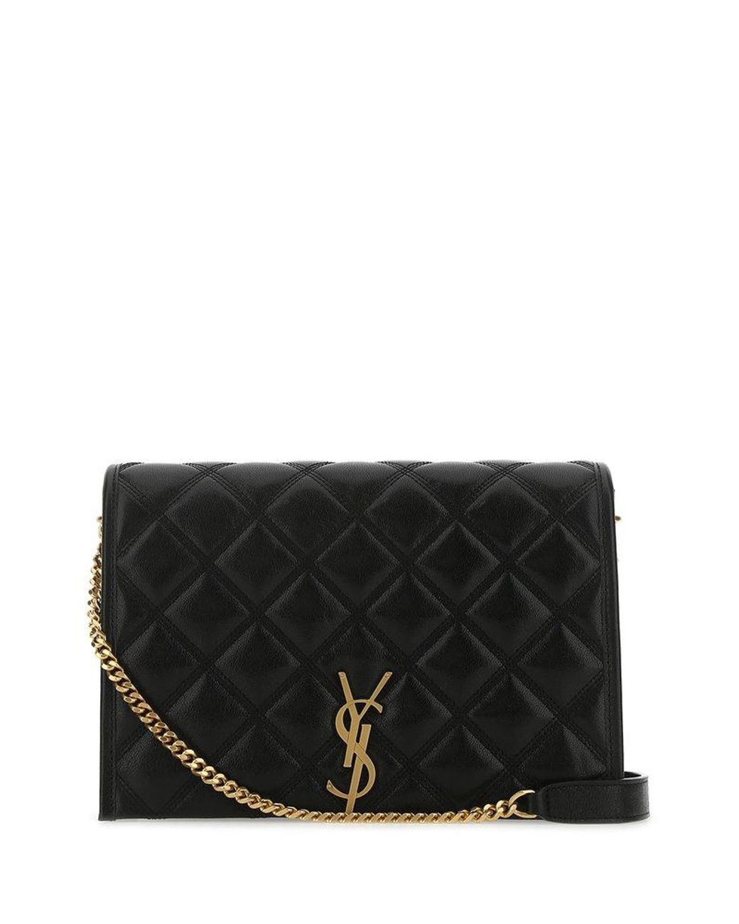 Saint Laurent Becky Small Shoulder Bag in Black Lyst