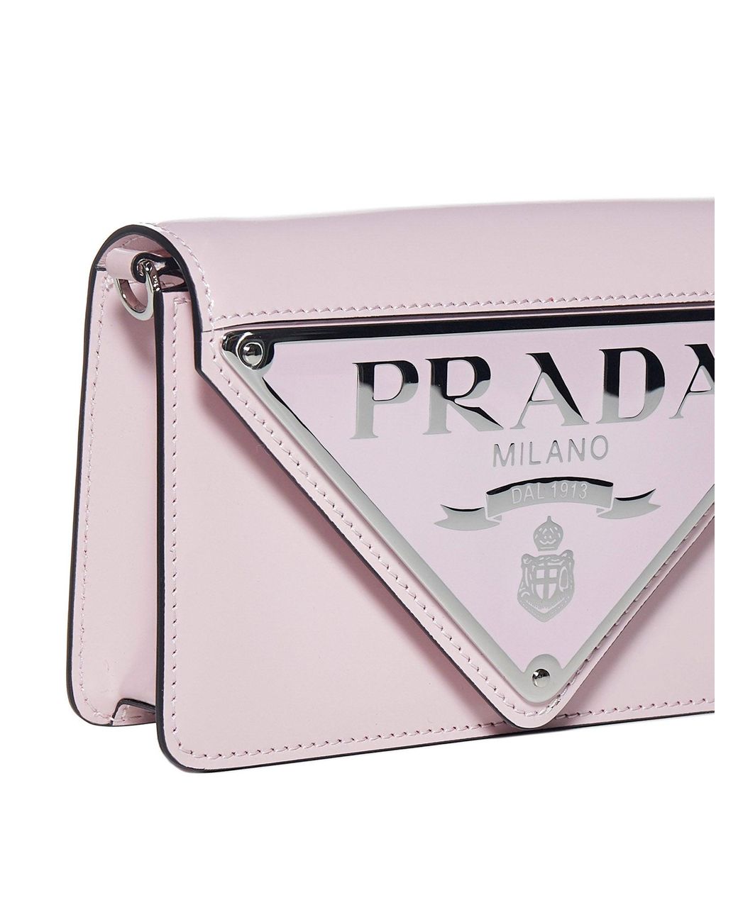 Prada mini vega logo plaque bag new arrivals