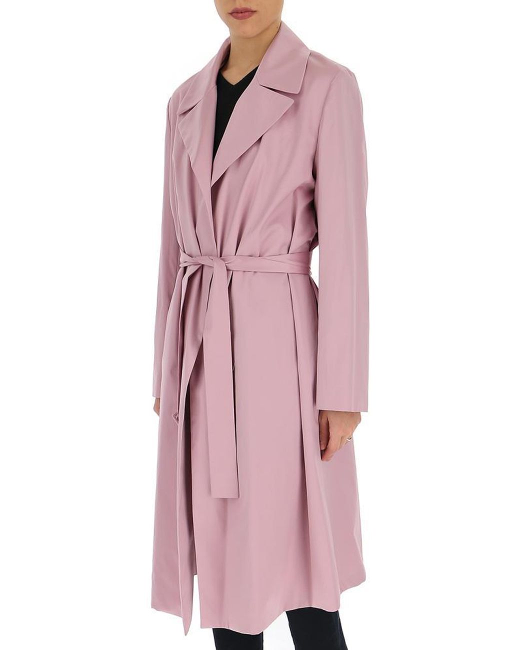 long pink duster coat
