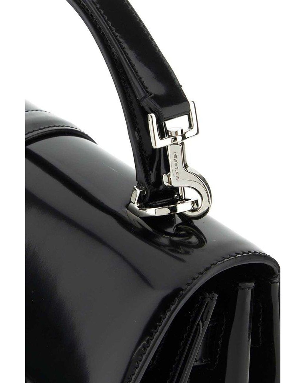 Saint Laurent Le Fermoir Snap-buckle Closure Small Top Handle Bag