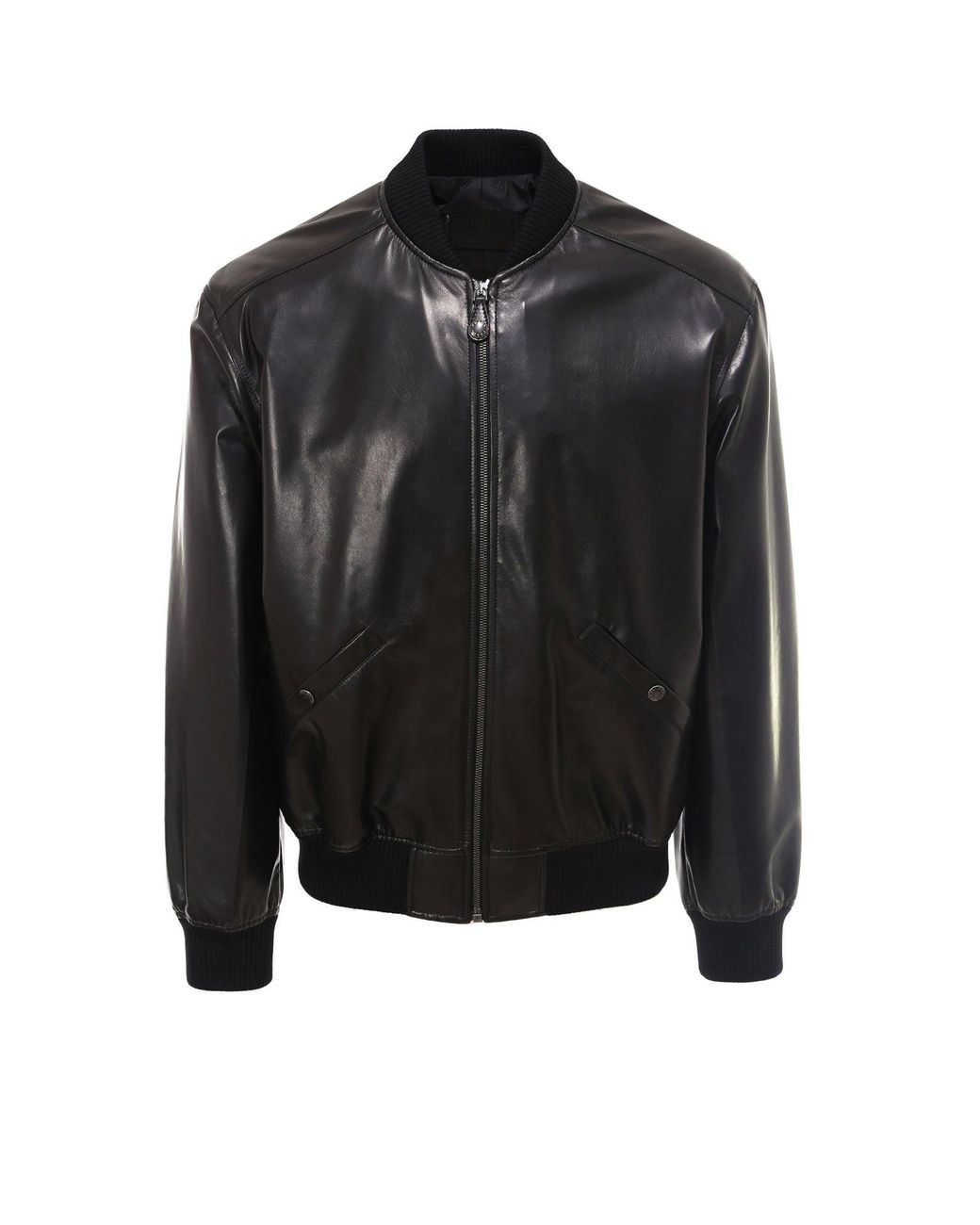 Prada Nappa Bomber Jacket 50 Leather in Black for Men | Lyst