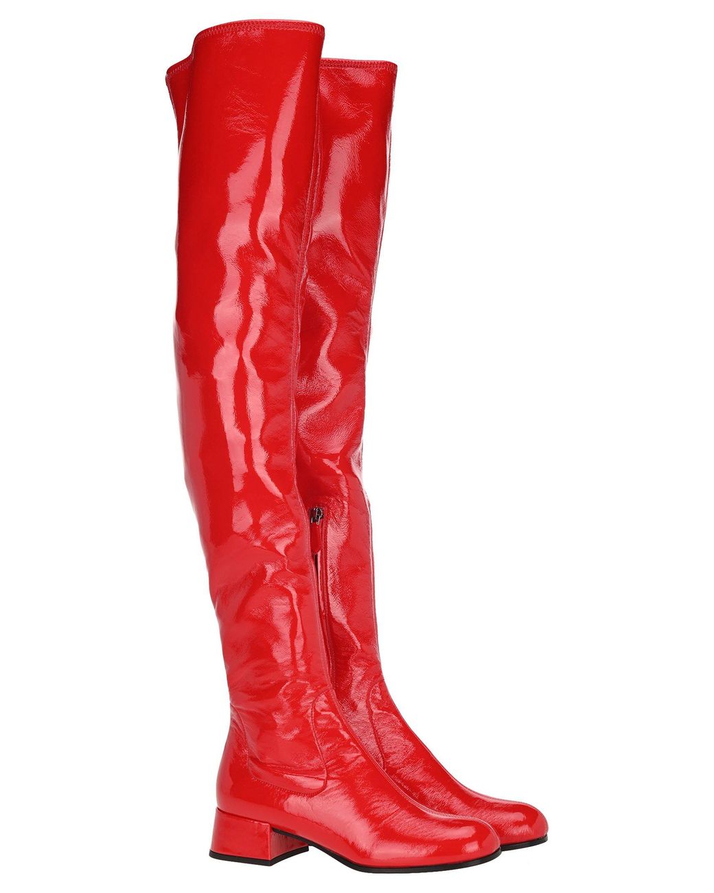 thigh high prada boots