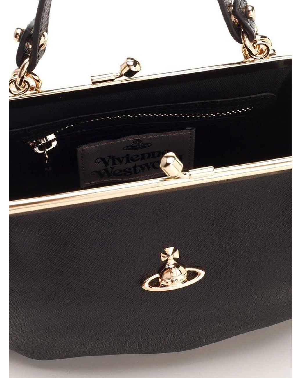 トートバッグ Vivienne Westwood Granny Frame Tote Bag Black 4B010007WL001N Vivienne Westwood Granny Frame Tote Bag | Black | FARFETCH