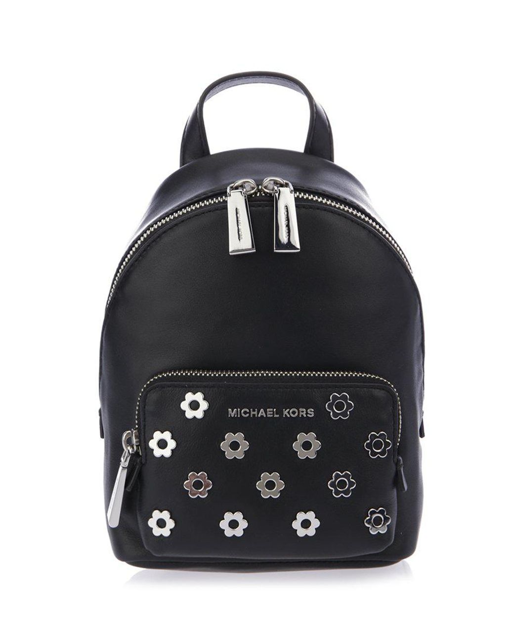 Michael Kors Mini Floral Backpack in Black