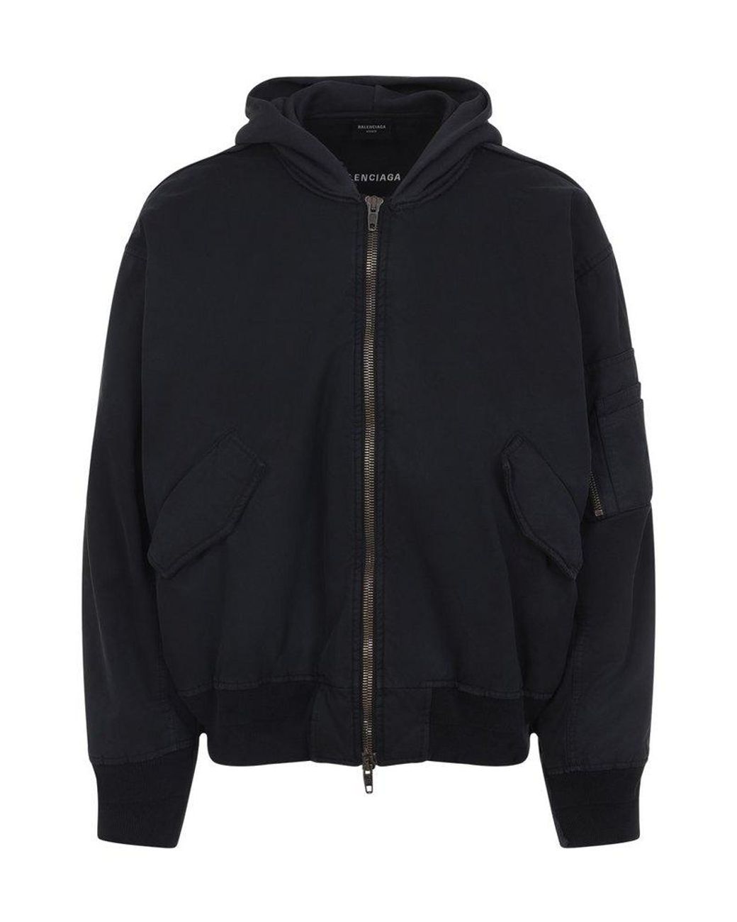バレンシアガ Balenciaga Hybrid Bomber balenciaga-Black-Hybrid-Bomber