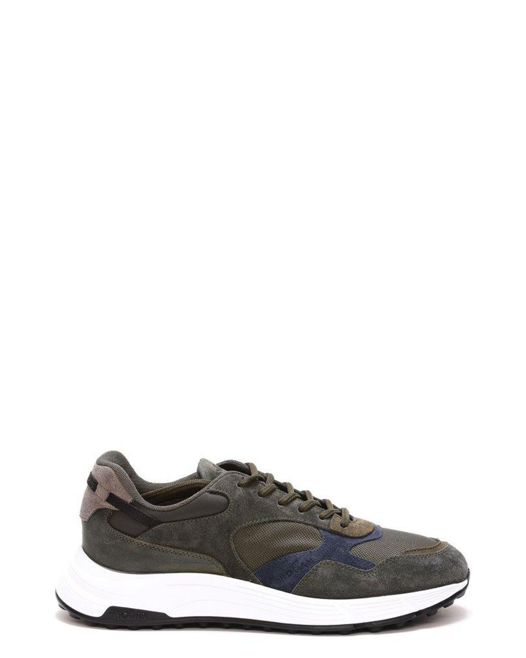 Hogan Leather Hyperlight Lace-up Sneakers in Green for Men | Lyst