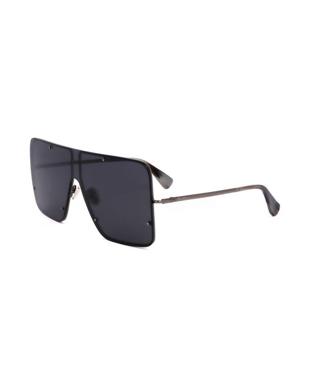 Max Mara Square Frame Sunglasses in Black | Lyst Canada