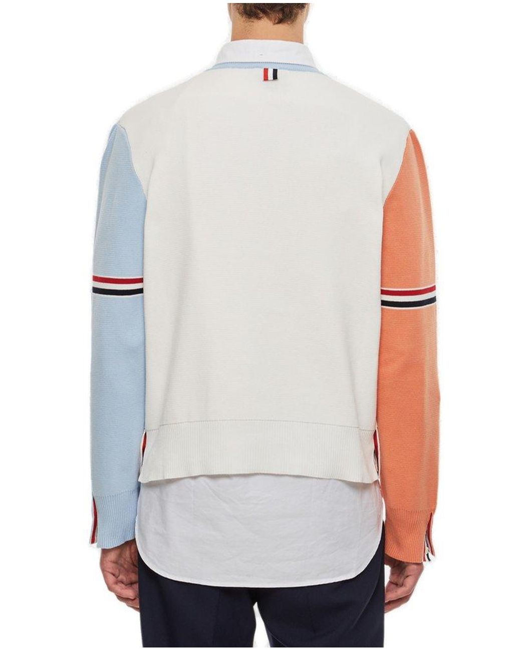 Thom Color-Block Logo Tee