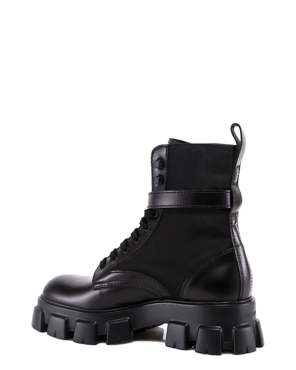 prada lace up combat boots