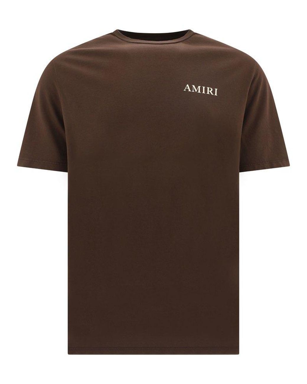 Tシャツ・カットソー AMIRI Dark Brown Leather T-Shirt Amiri Brown T-shirt for Men | Lyst