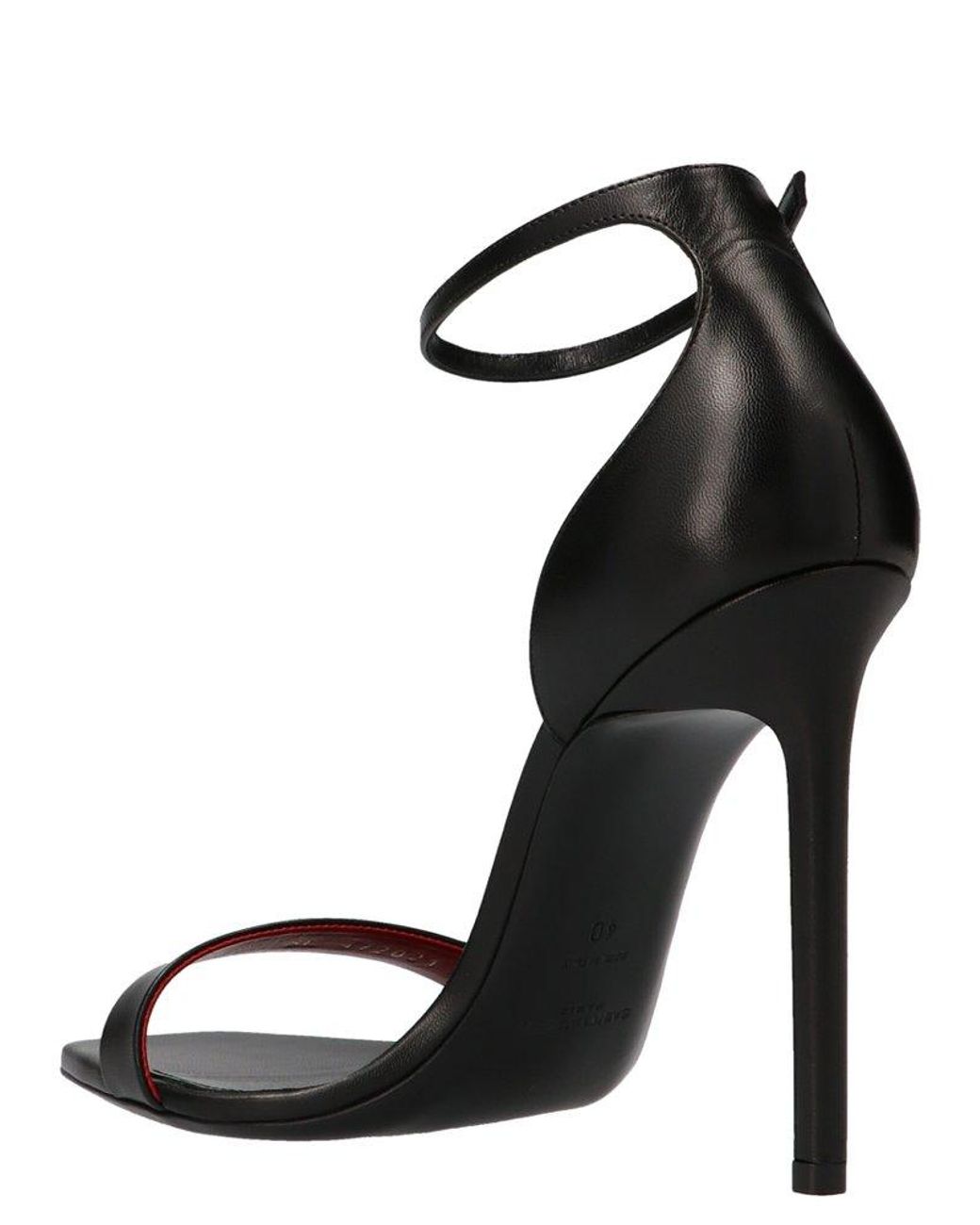 ysl amber sandals in patent leather