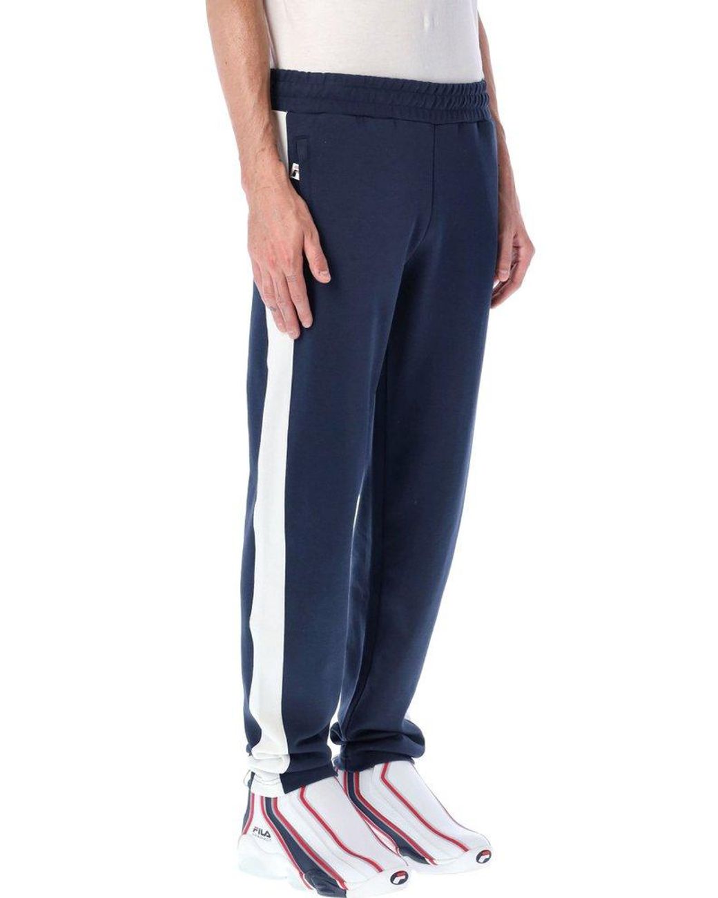 Fila Cotton Settanta Track Pants in Navy (Blue) for Men - Save 43% | Lyst