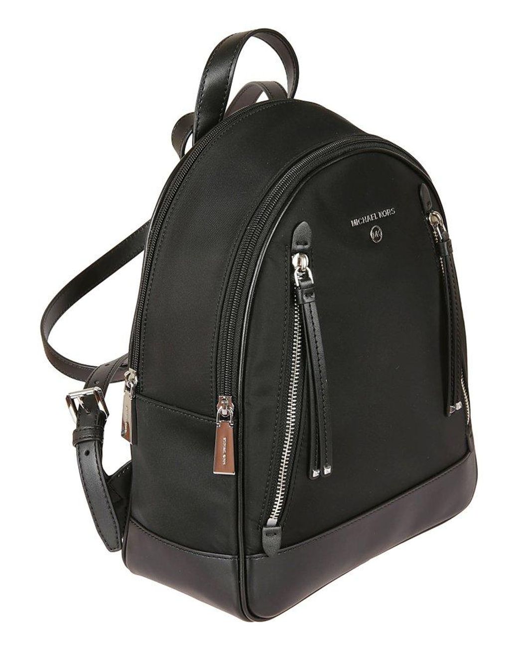Womens Bags Backpacks MICHAEL Michael Kors Logo-plaque Zip-fastening Backpack in Black 