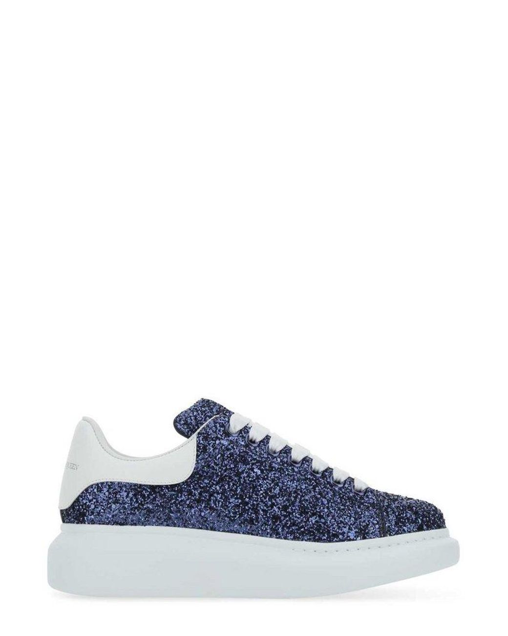Alexander mcqueen blue glitter best sale sneakers