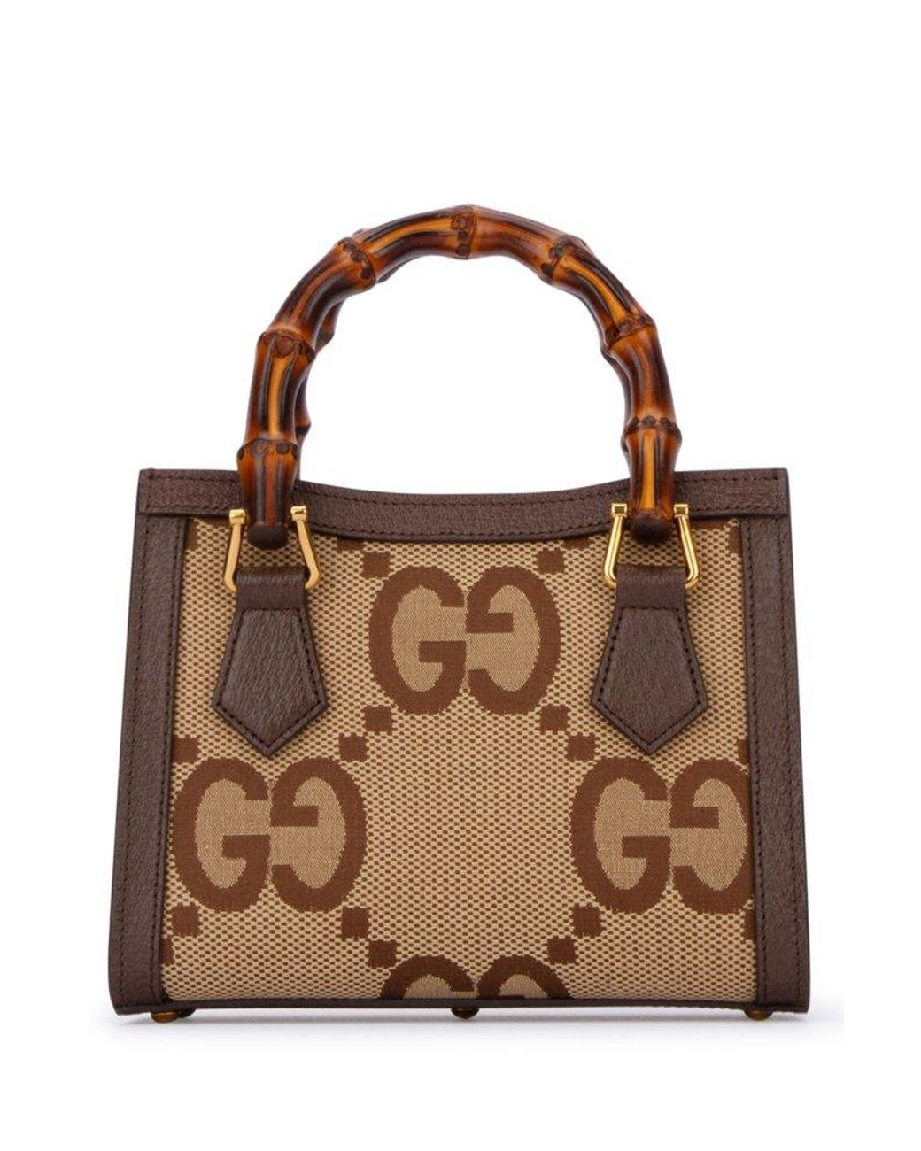 Gucci Diana jumbo GG mini tote bag in Brown Beige GG Canvas