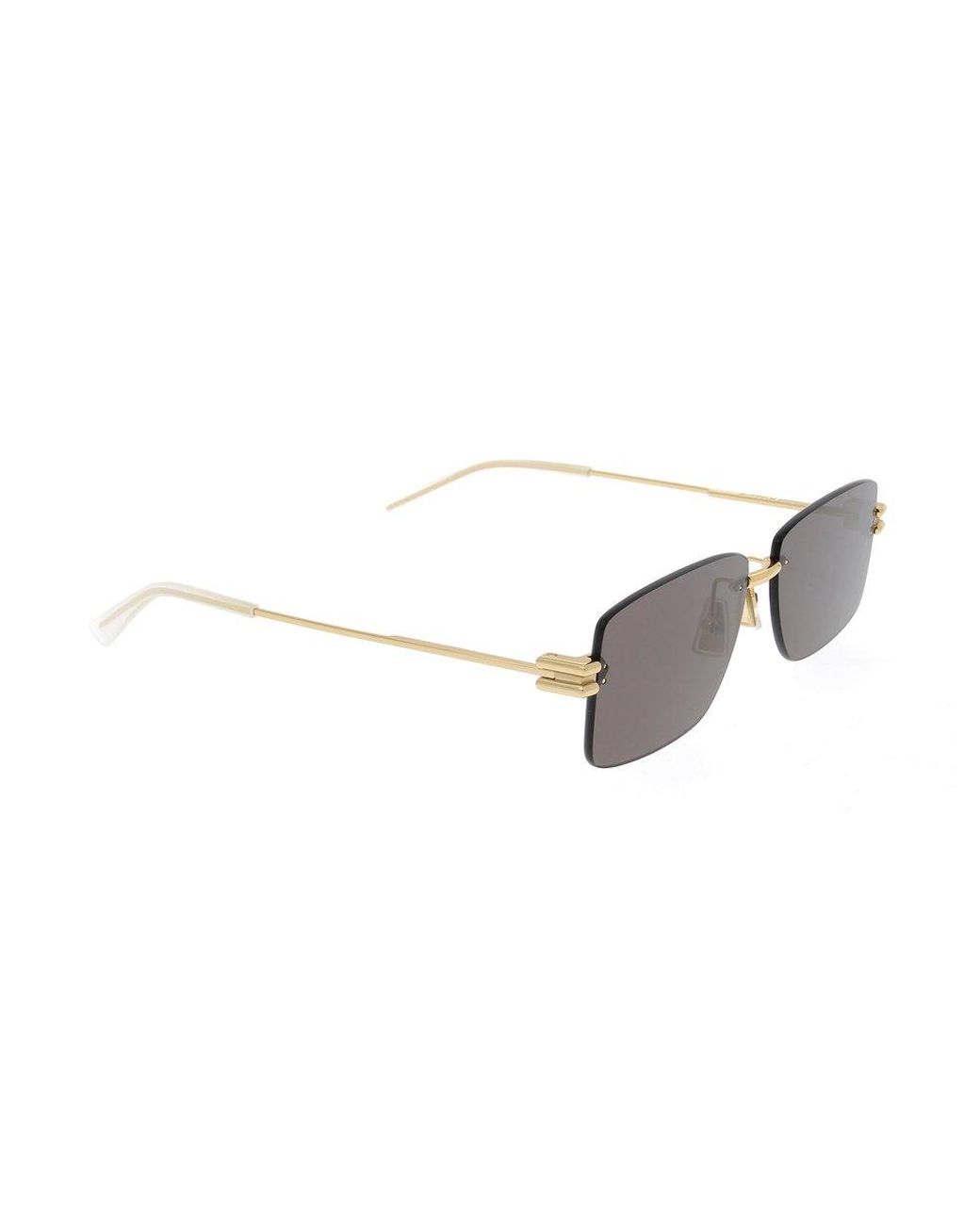 Bottega Veneta Rimless Pilot Aviator Sunglasses