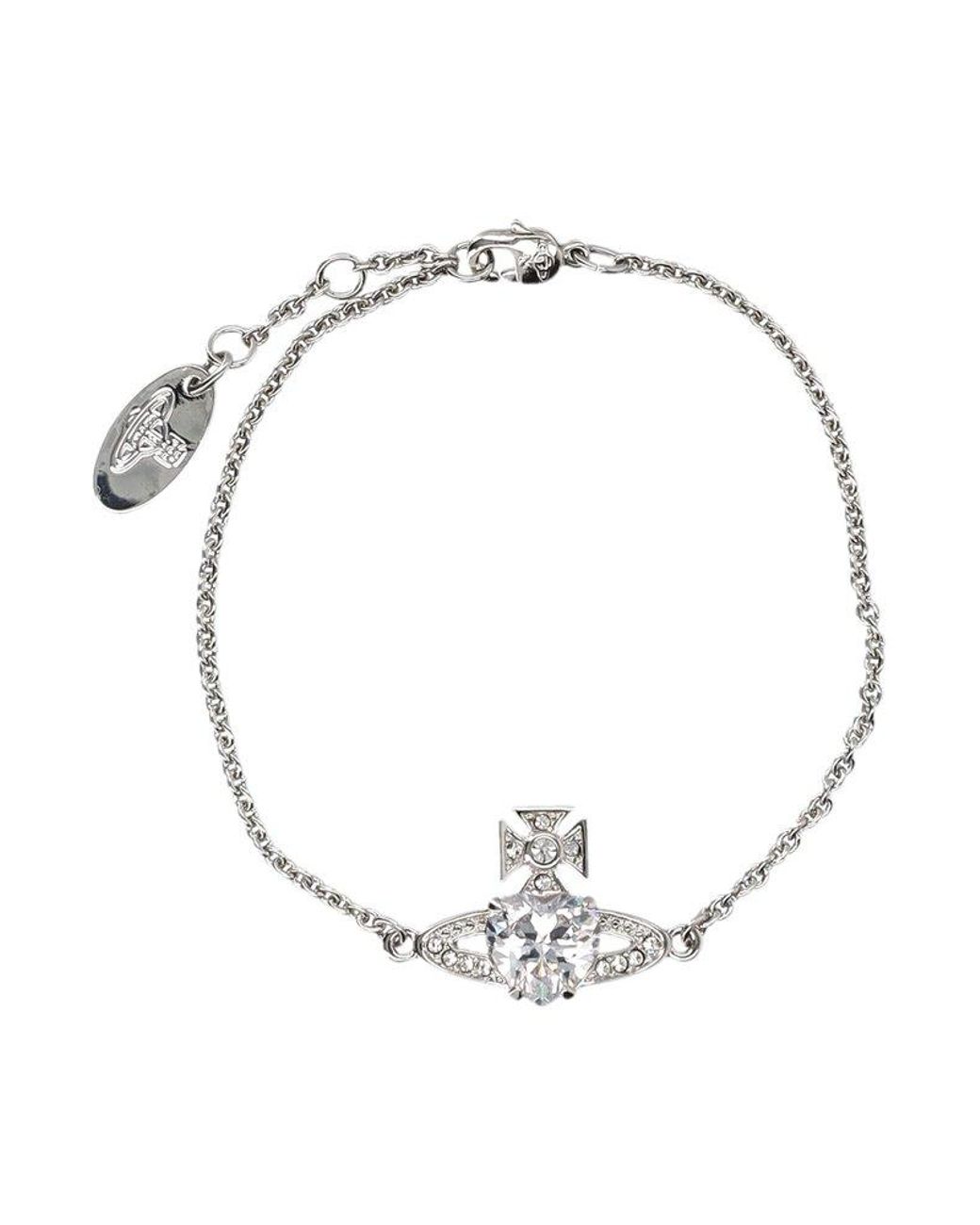 Ariella Embellished Bracelet in Silver - Vivienne Westwood