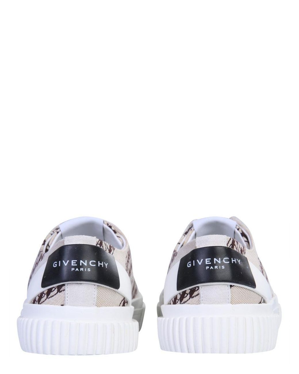 givenchy chain tennis light low sneakers in canvas