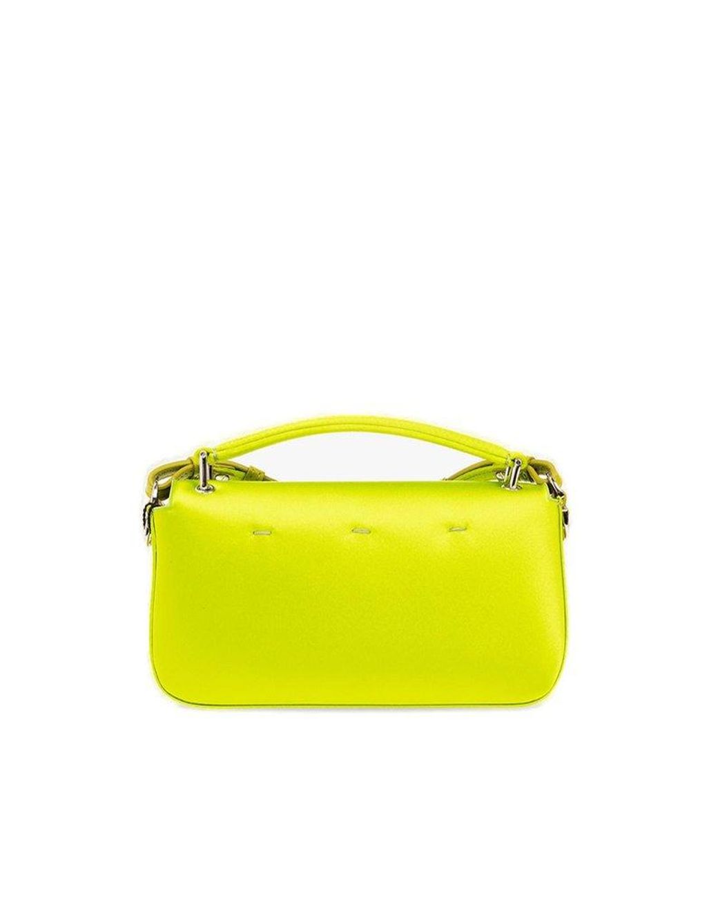 Fendi Baguette Logo detailed Phone Pouch in Yellow Lyst