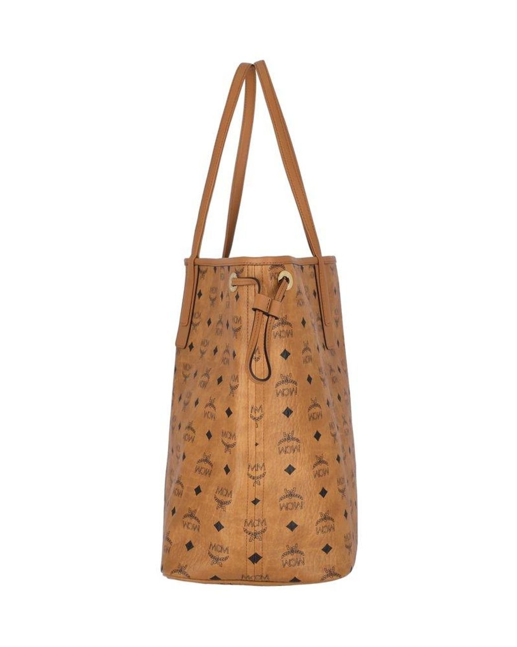Mcm medium top liz reversible shopper