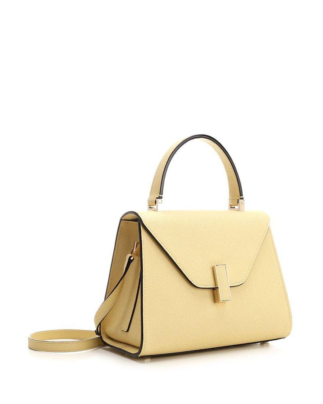 Valextra Iside Foldover Mini Top Handle Bag in Metallic Lyst UK