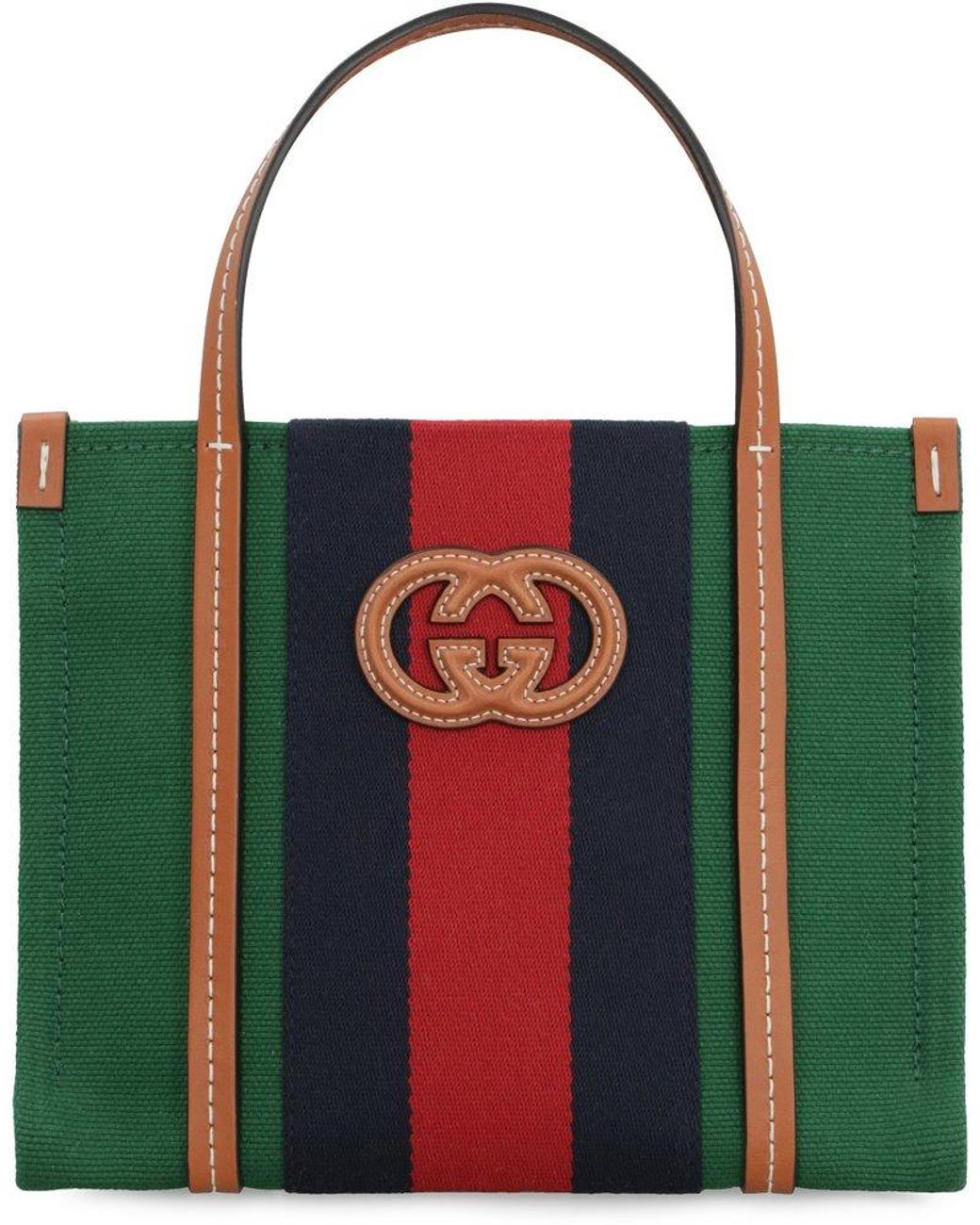 Gucci Mini Interlocking G Tote Bag in Red | Lyst