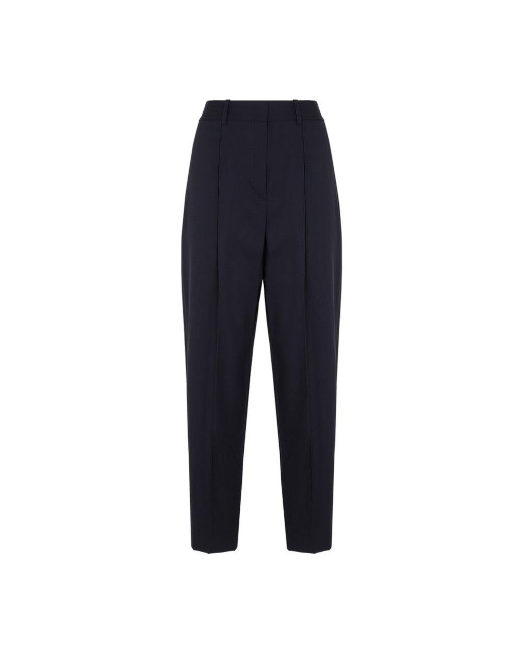 Theory Wool Carrot Pants in Navy (Blue 