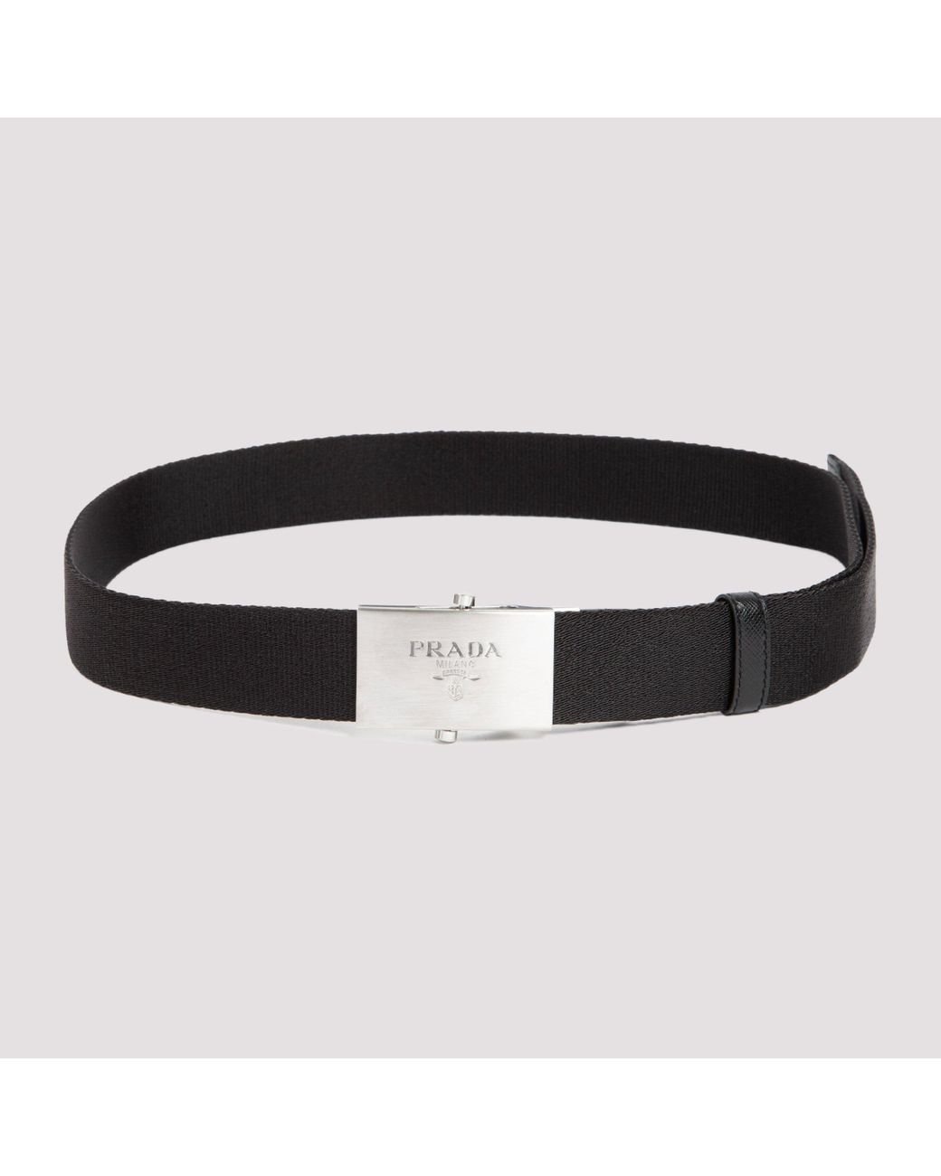 Prada Men's Nastro Nylon Belt w/ Zip Pouch