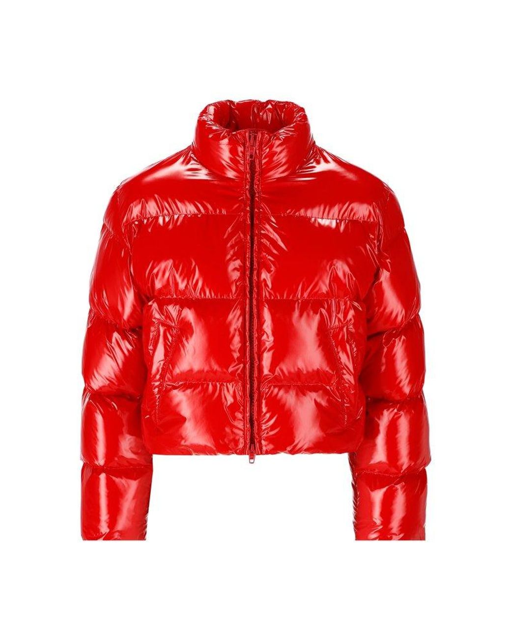 Balenciaga Puffer Jacket in Red | Lyst