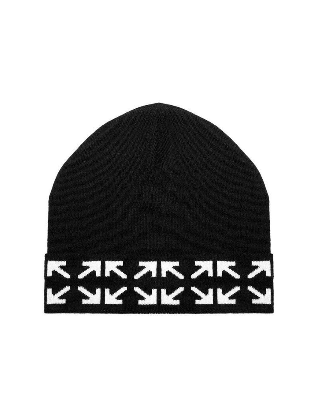 工場直売 Beanie Arrows Abloh Virgil c/o Off-White in UK Lyst | Men for Black 帽子