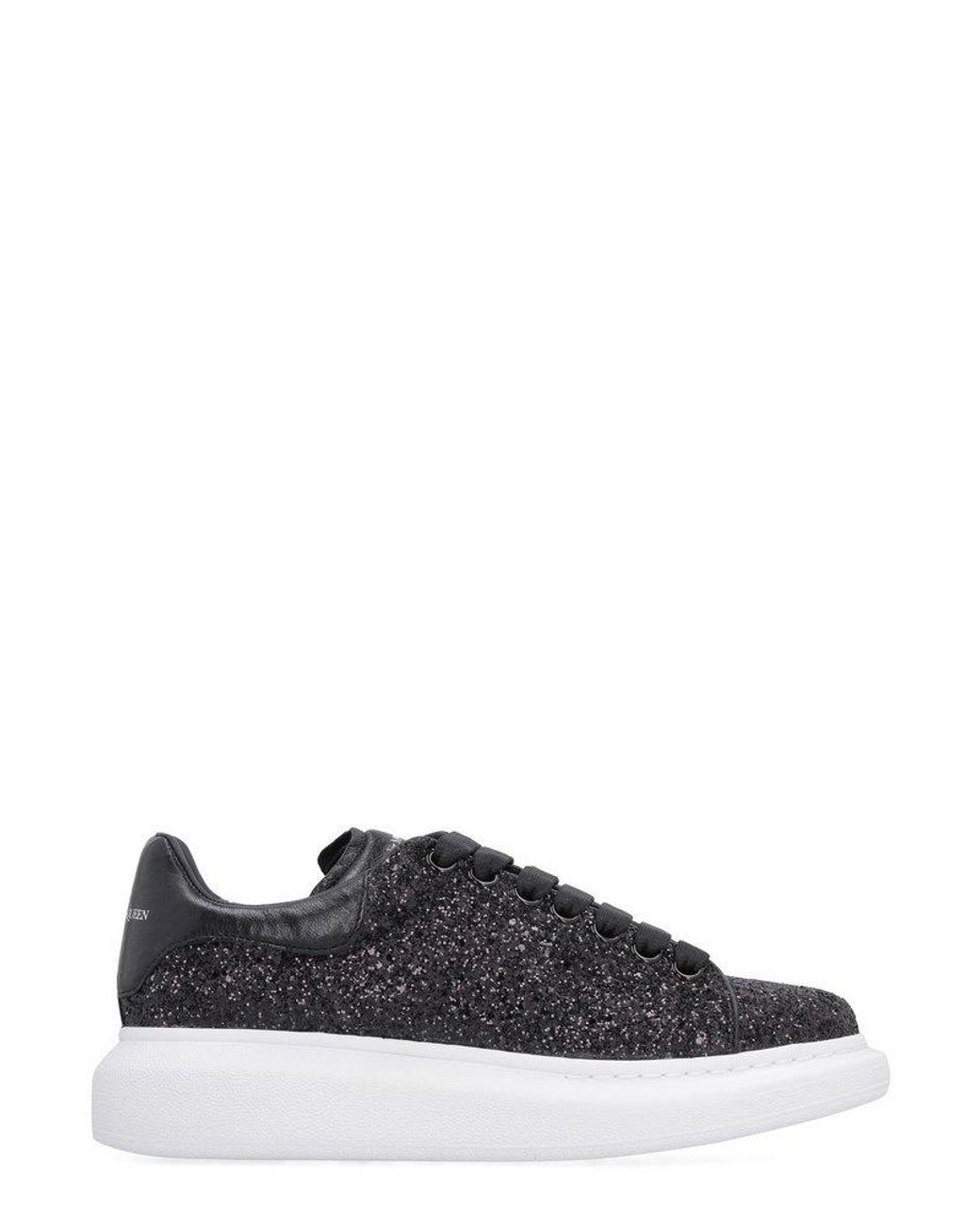 Alexander McQueen Oversized Glitter Sneakers in Black Lyst
