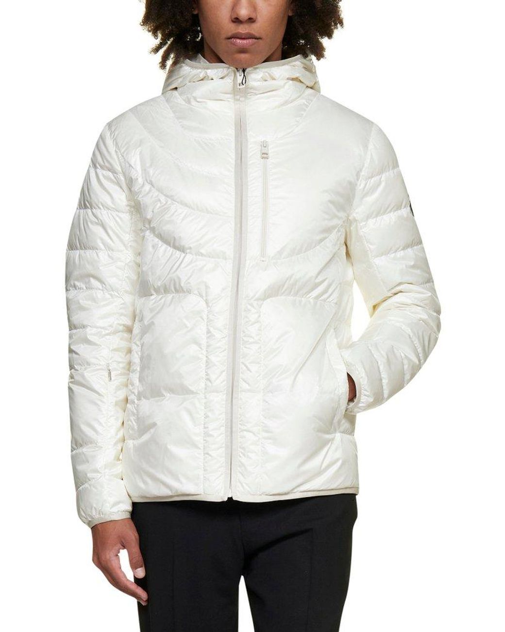 Moncler Hissu Padded Down Jacket in White for Men | Lyst