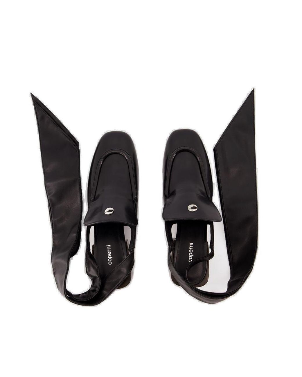 サンダル・ミュール Coperni Sling Back Loafers - Coperni - Leather - Black Sling Back Moccasin – Coperni