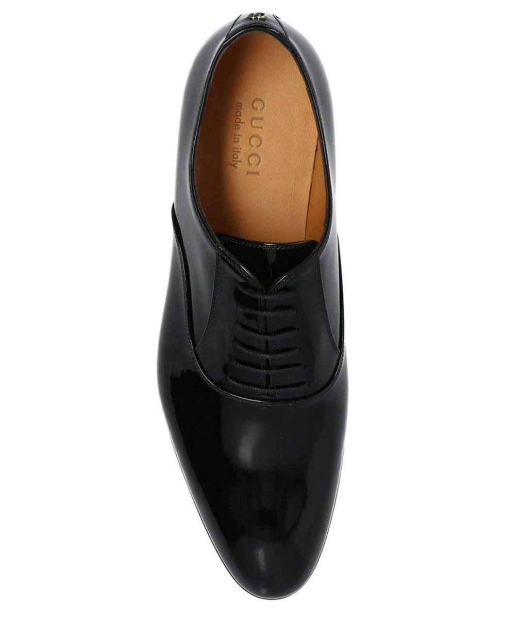 Gucci Almond Toe Lace-up Shoes in Black for Men | Lyst