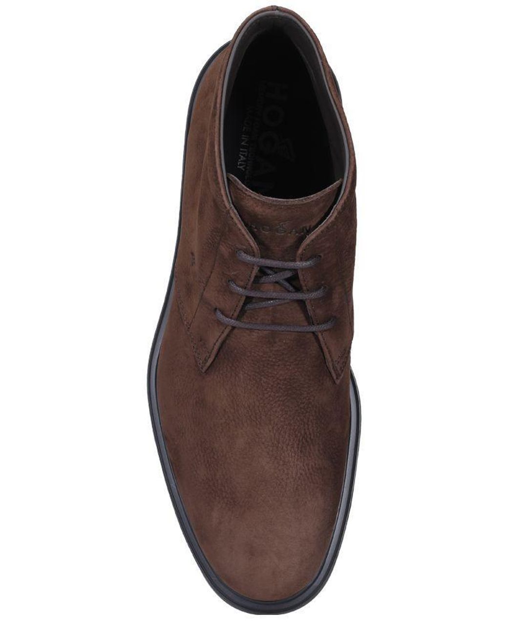 Hogan Leather H393 Lace-up Boots in Brown for Men - Lyst