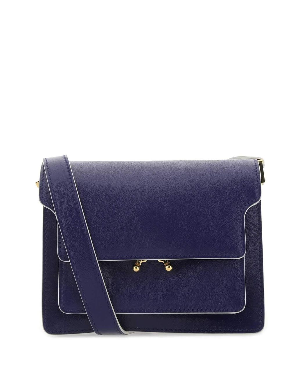 Marni Cotton Soft Trunk Mini Shoulder Bag in Blue - Lyst