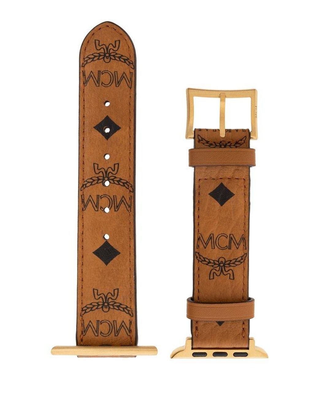 MCM Interchangeable Apple Watch Strap in Natural for Men | Lyst MCM Interchangeable Apple Watch Strap in Natural for Men | Lyst