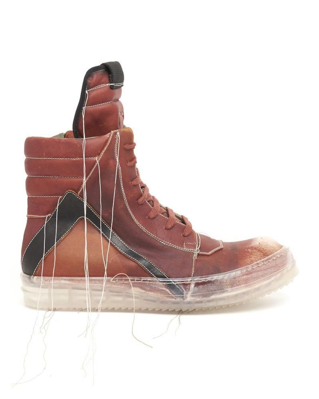Rick Owens Geo-basket Lace-up Sneakers 