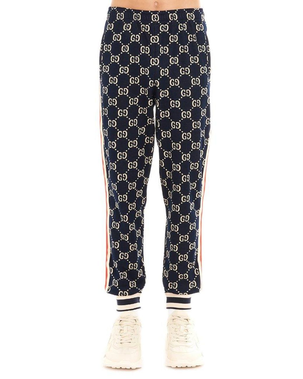Gucci GG Jacquard Track Pants in Black for Men | Lyst