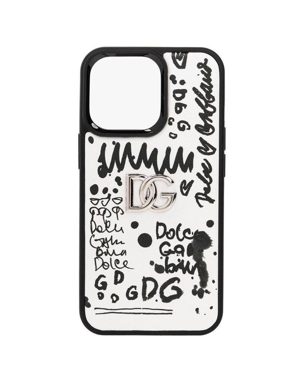 Dolce & Gabbana Graffiti-printed Iphone 13 Pro Cover in Black for