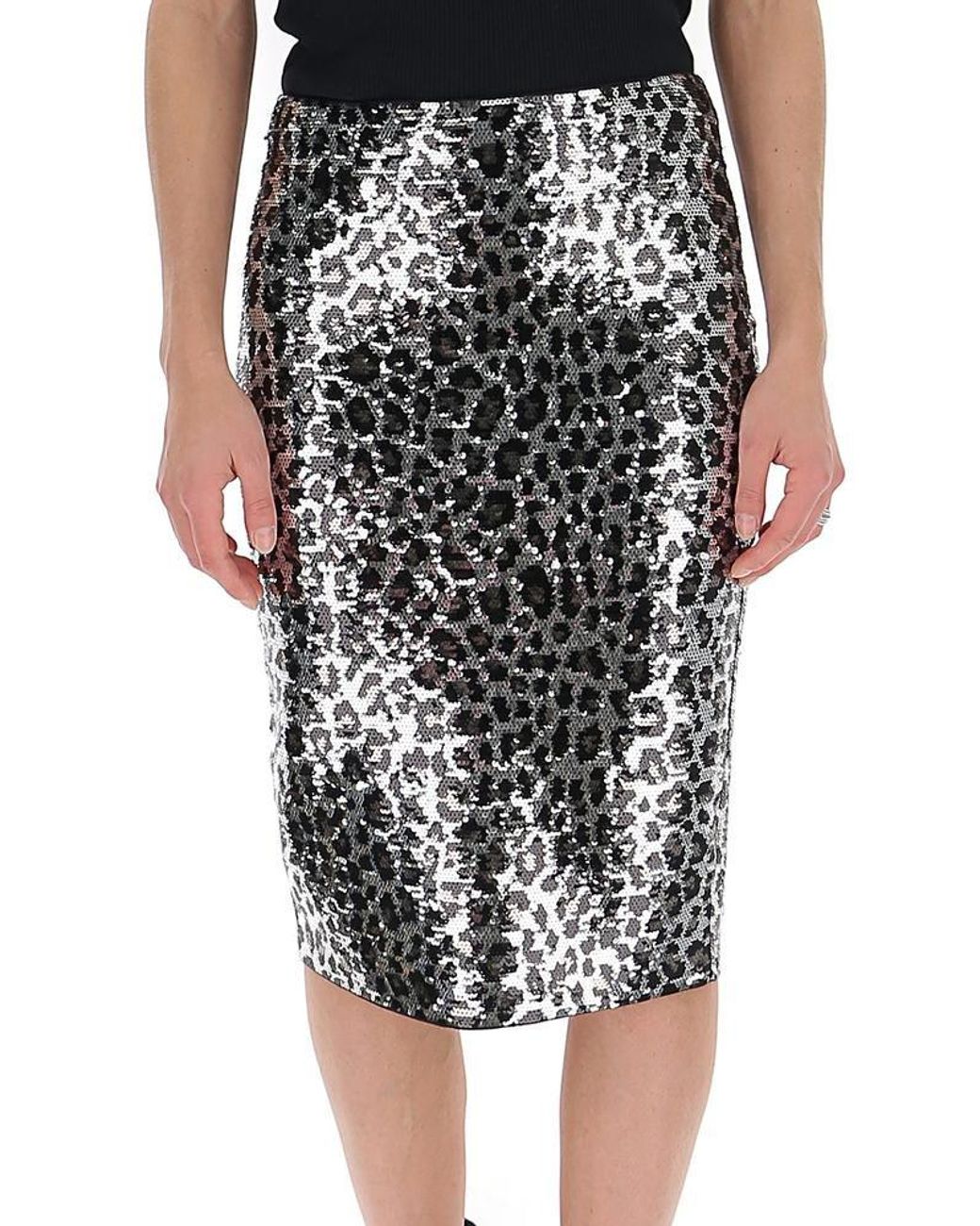 Michael kors sequin pencil clearance skirt