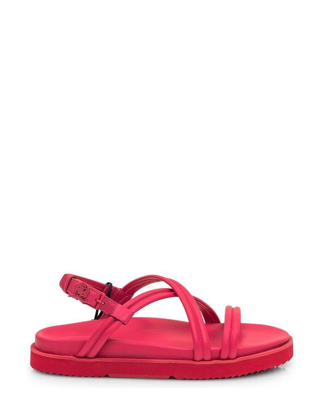 Tommy Hilfiger Crest Buckle Sandals in Pink | Lyst