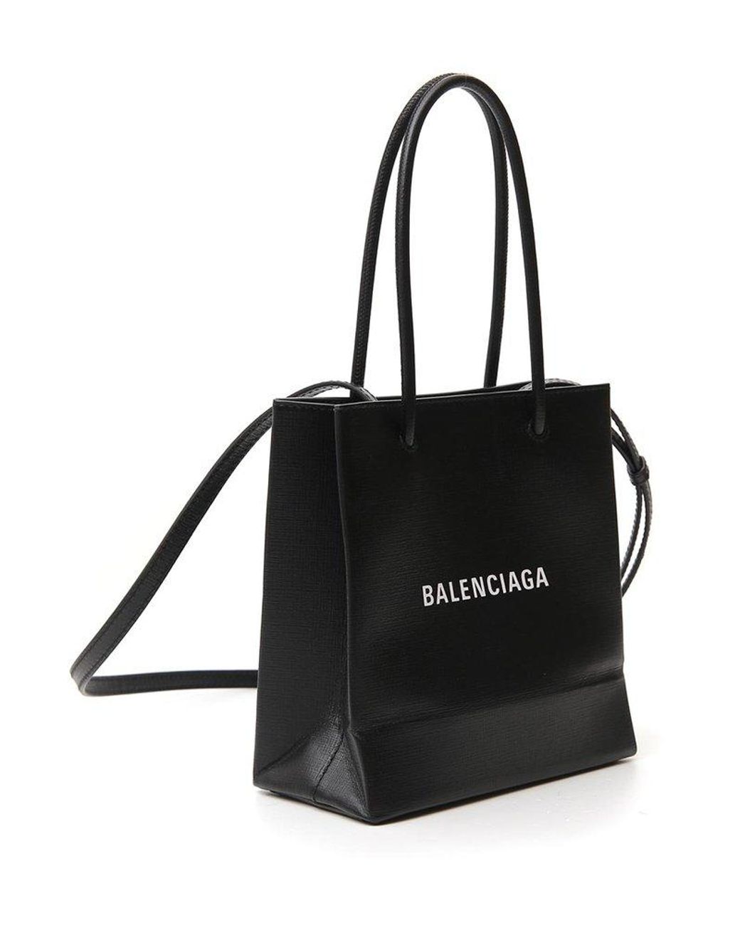 Balenciaga North South Xxs Shopping Tote Bag in Black Lyst