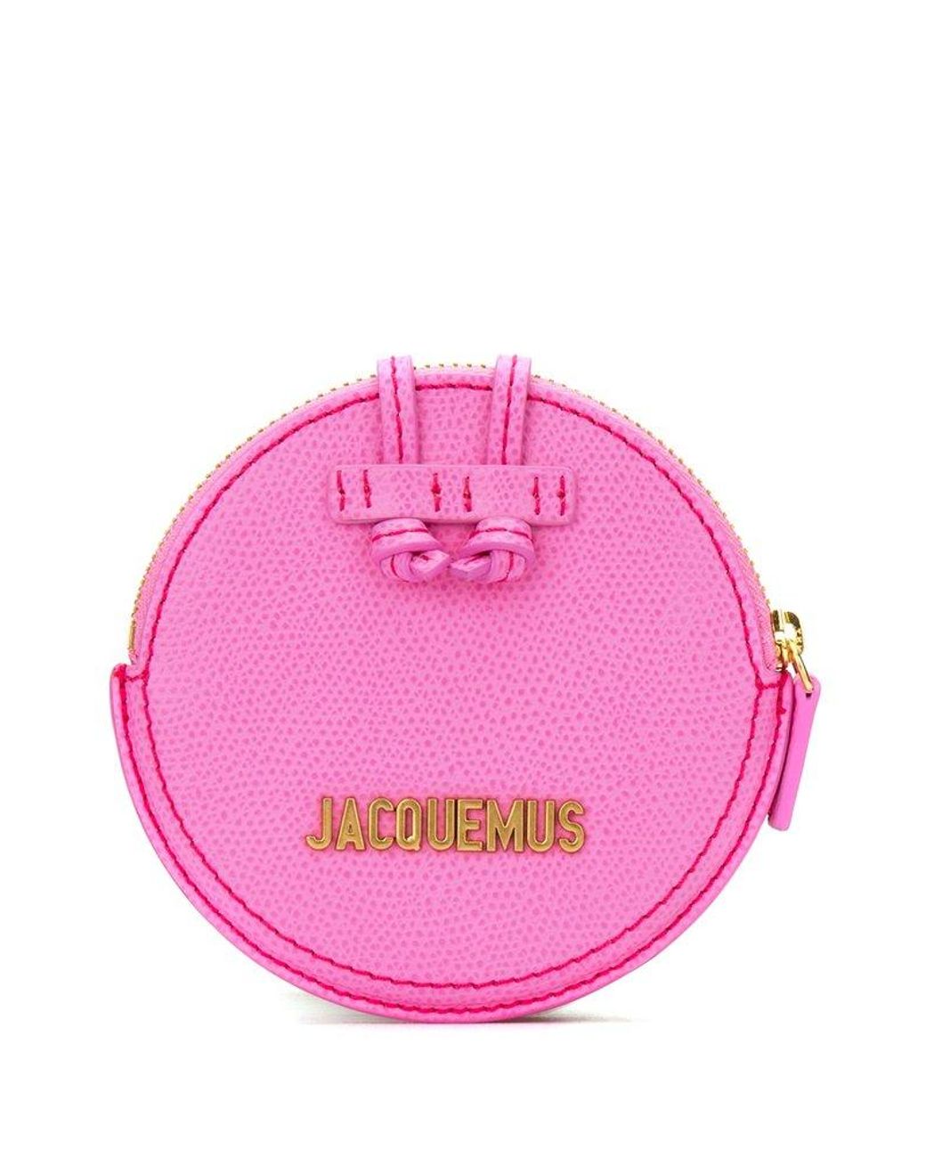 Jacquemus Logo Plaque Zipped Shoulder Bag in Pink Lyst