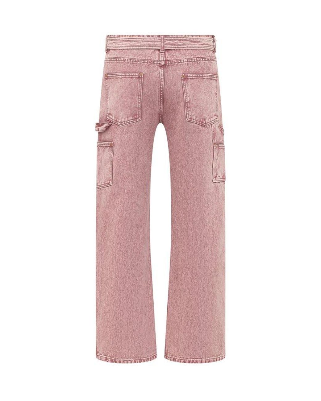 ANDERSSON BELL Straight Leg Overdyed Jeans in Pink for Men | Lyst